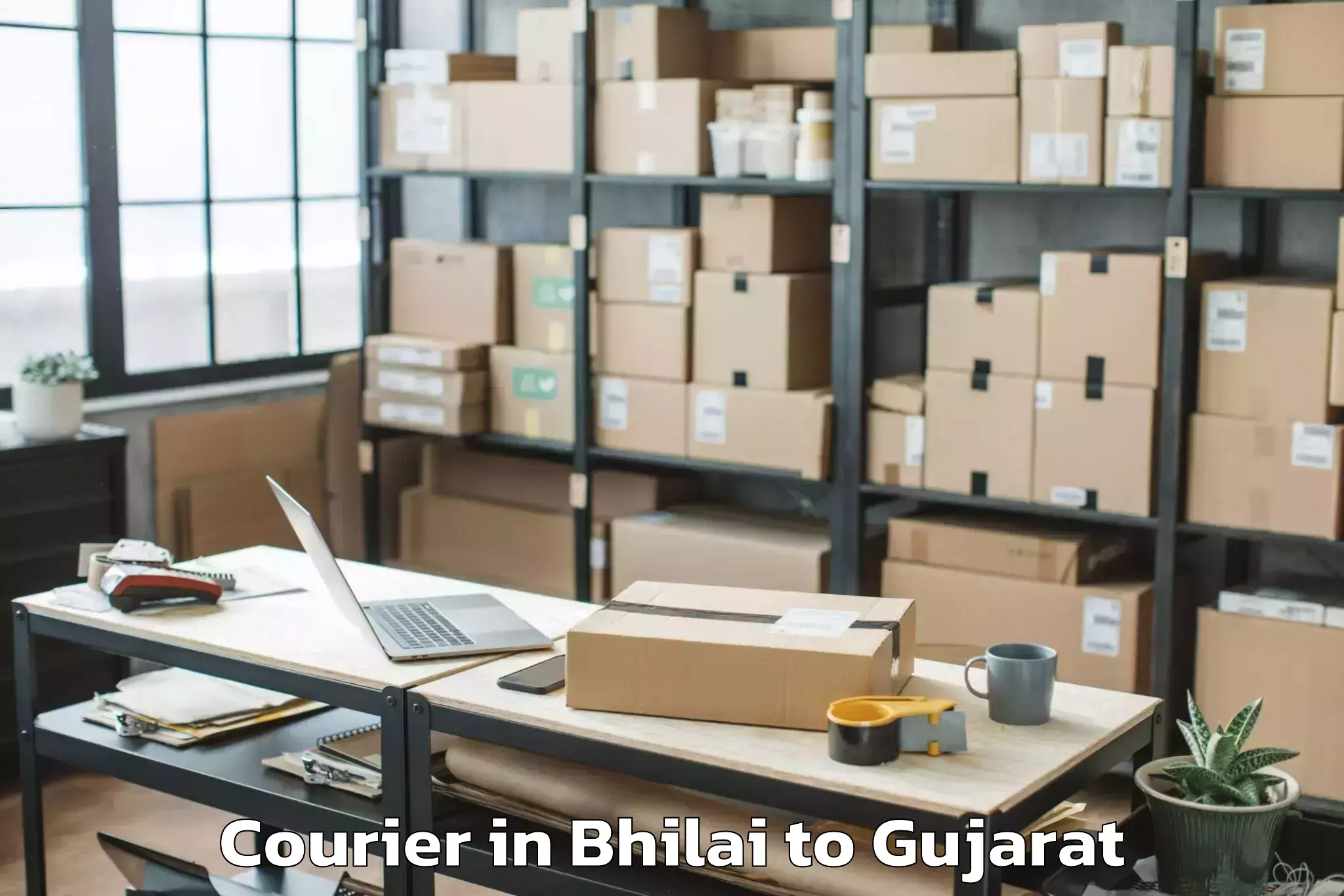 Discover Bhilai to Mangrol Courier